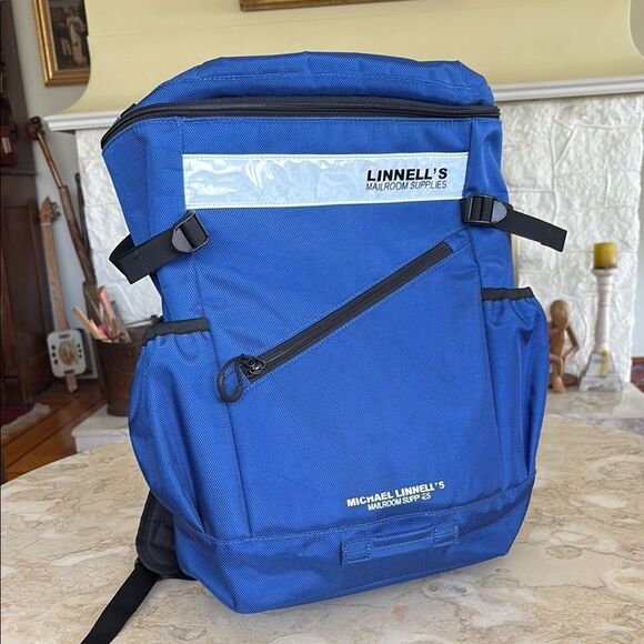 Michael Linnell Reflector Line Toss Pack Backpack Royal Blue Large Unisex - Picture 2 of 15